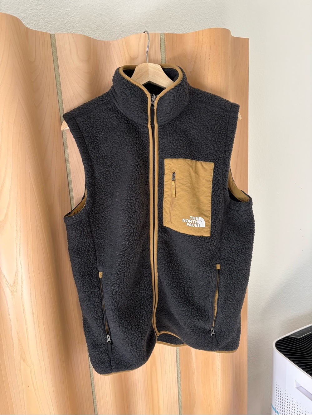 Mens The North Face Peak Fleece Vest Vest Full Zip Jacket Coat
